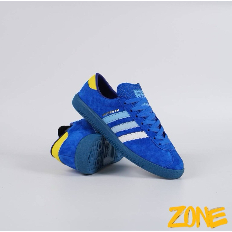 Sepatu Adidas Amsterdam City Series Blue Yellow Original (BNIB)