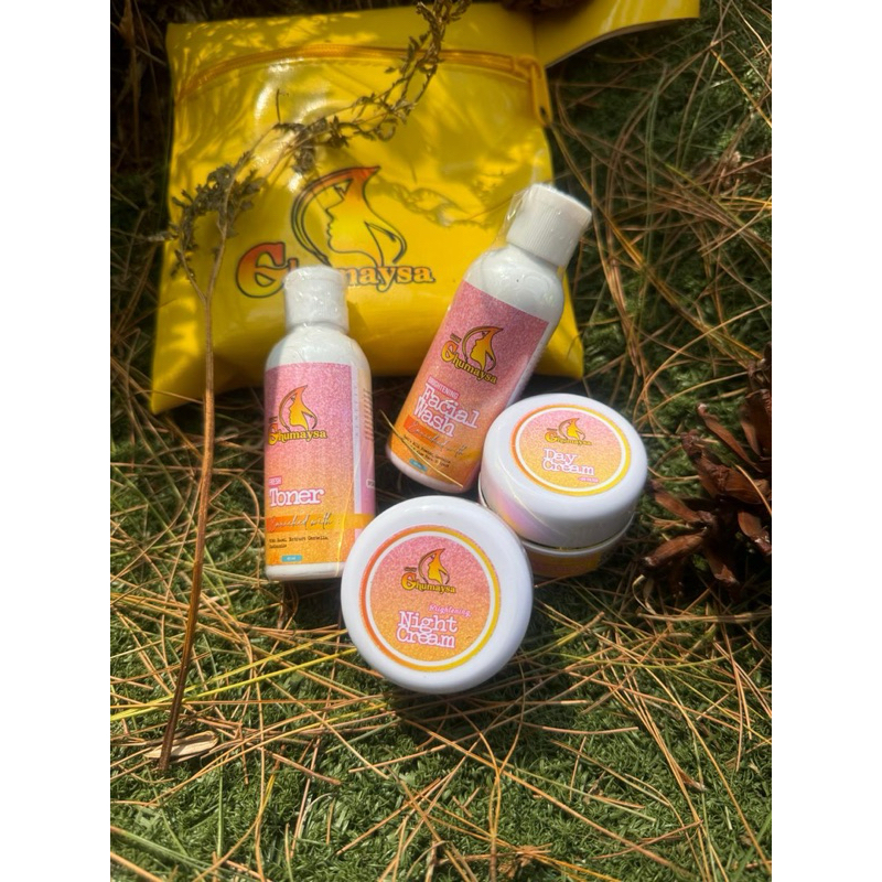 Cream Ghumaysa Glow BPOM/Paket Cream pemutih & pencerah wajah aman bumil & busui/Cream ghuma
