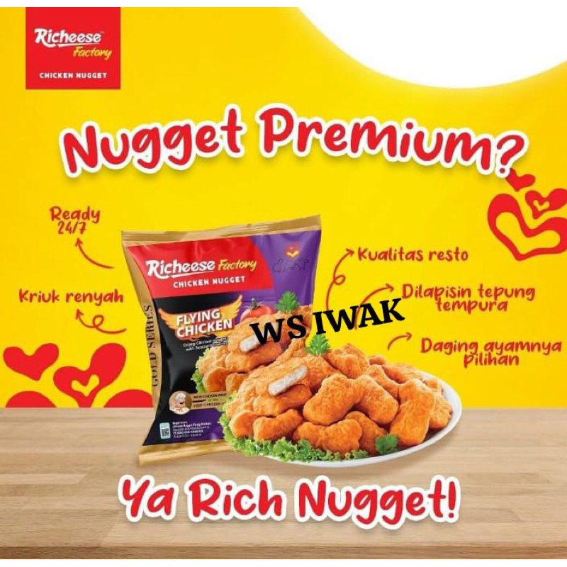 

Richeese Factory Nugget Flying Chicken 500g WS IWAK (pengiriman untuk jawa timur)