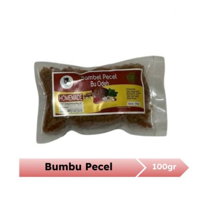 

Bumbu Pecel Bu Odeh 100gr / Bumbu Pecel Pedas Enak Fresh / Produksi Setiap Hari