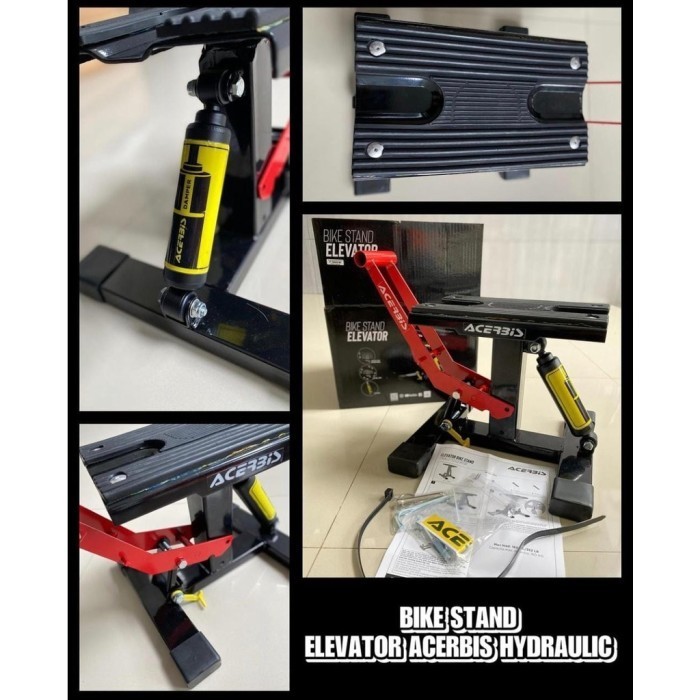 ACERBIS ELEVATOR LIFT JACKSTAND HIDROLIK - STANDAR TENGAH PADDOCK TRAIL - MOTOCROSS UNIVERSAL ORIGIN