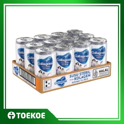 

TOEKOE 1 Karton Susu Collagena Susu Kaleng Steril Dengan Kolagen (12pcs)