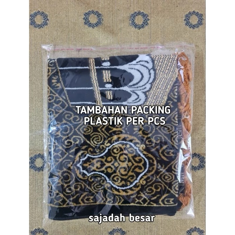 

Extra Plastik Bening Lem Untuk Sajadah / Extra Packing Plastik Untuk Sajadah 70x110 cm