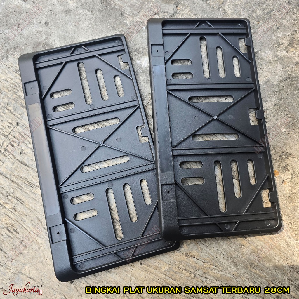 tempat plat nomor motor asli samsat terbaru ukuran 28cm