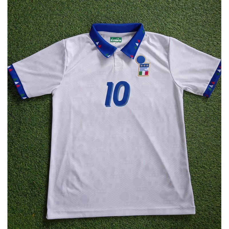 Jersey Retro Italy Away 1994 World Cup Vintage Classic Jersey Blokecore