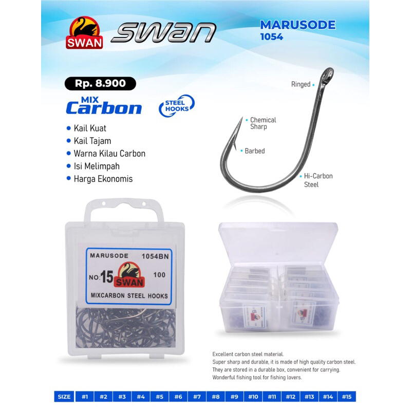 Kail | Pancing SWAN 1054 MARUSODE + 1053 CHINU CARBON