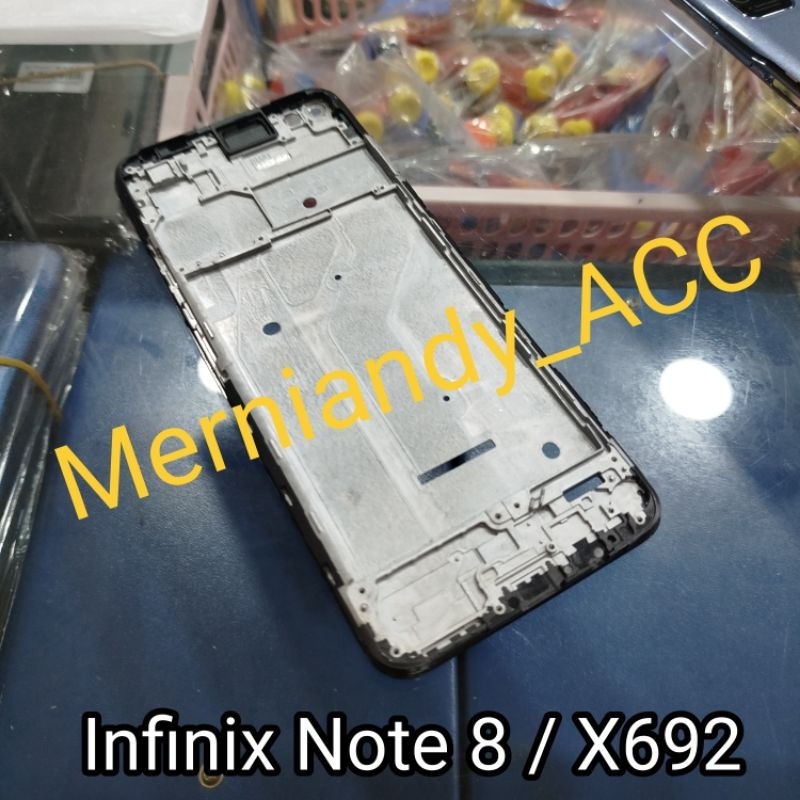Frame tulang tengah Infinix Note 8 / X692 Tulang lcd tatakan mesin