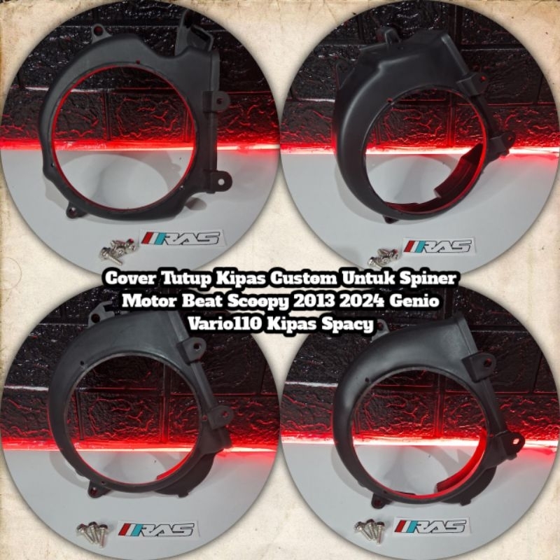 Cover Tutup Kipas Coak Untuk Spiner NSA ARM CNC Motor Beat Scoopy 2013 2024 Genio Vario110 Kipas Spa