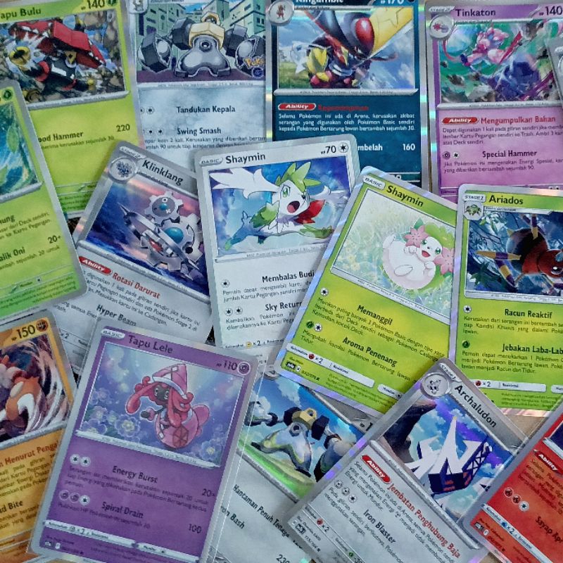 kartu pokemon original TCG HOLO / FOIL satuan Asli Indonesia