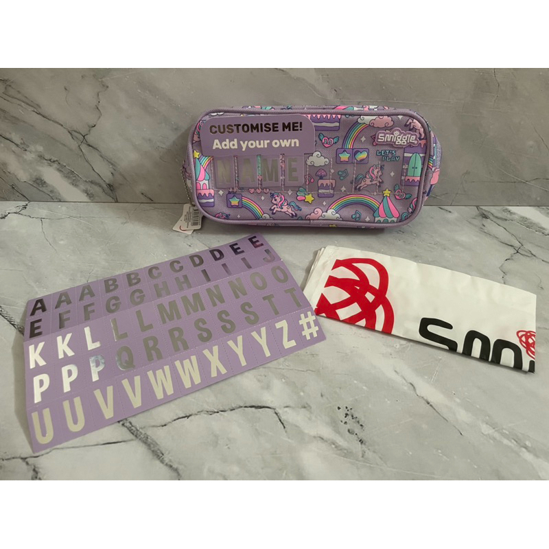 

Pencil Case Smiggle Lets Play Unicorn Ungu/ Tempat Pensil