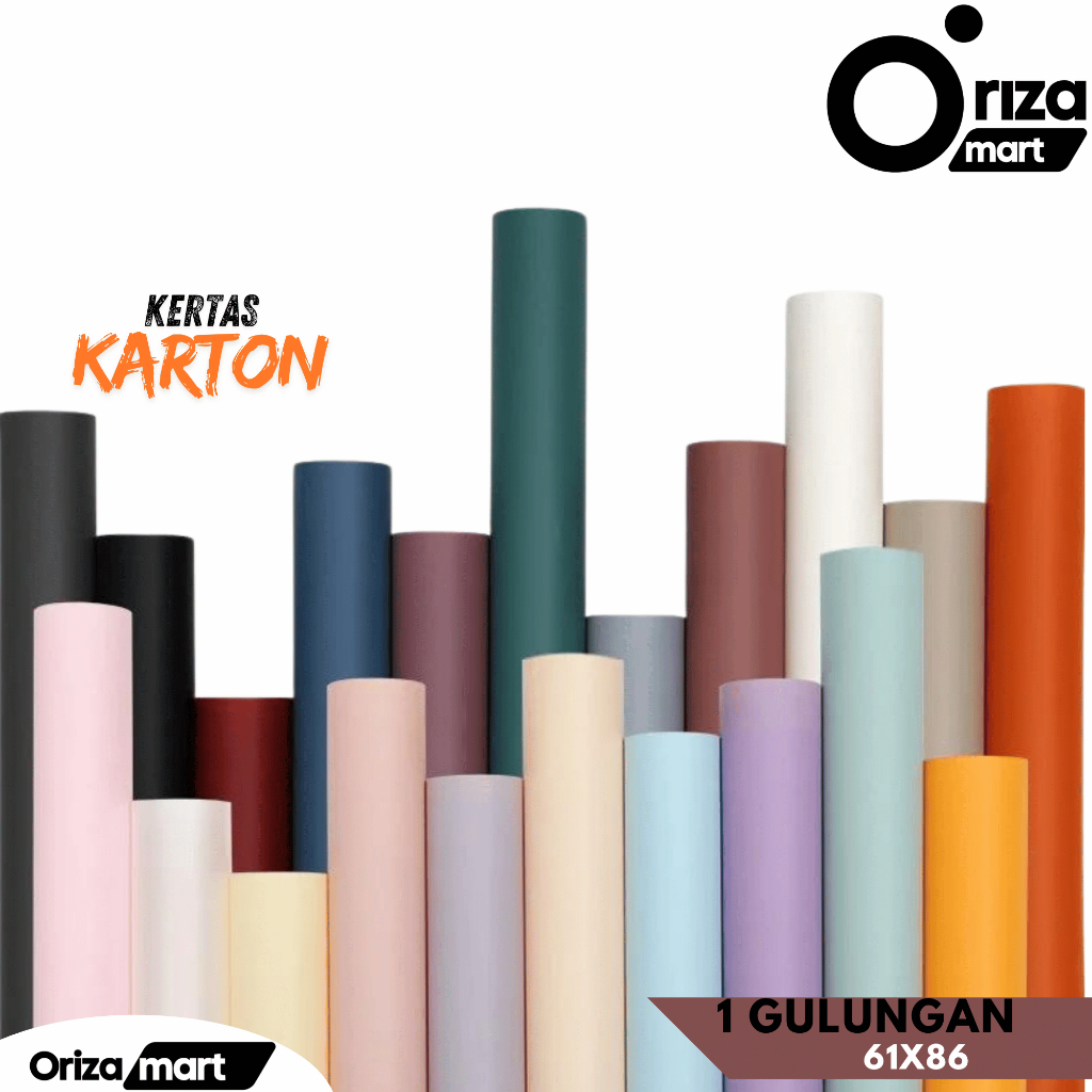 

KERTAS KARTON WARNA 61cm x 86cm / pcs- Eceran