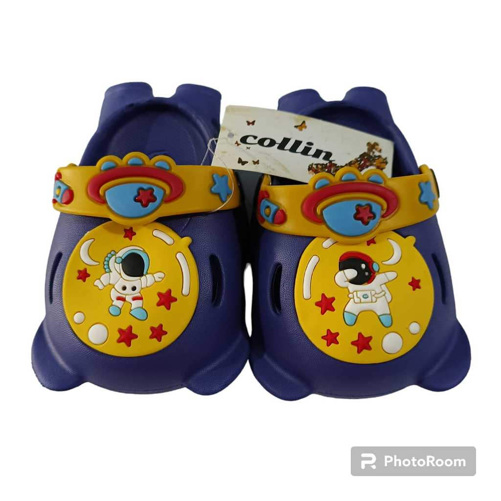 Collin Sepatu Sandal Anak Motif Astronot Size 24/25, 26/27/28/29