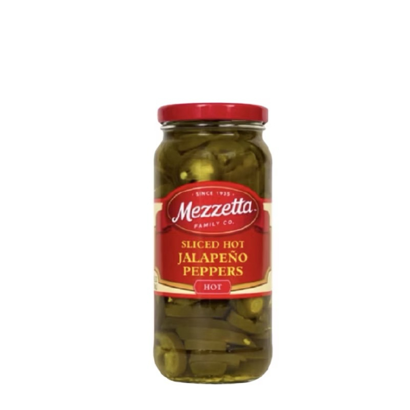 

Mezzetta Sliced Hot Jalapeno Peppers 476ml / Cabe dalam jar