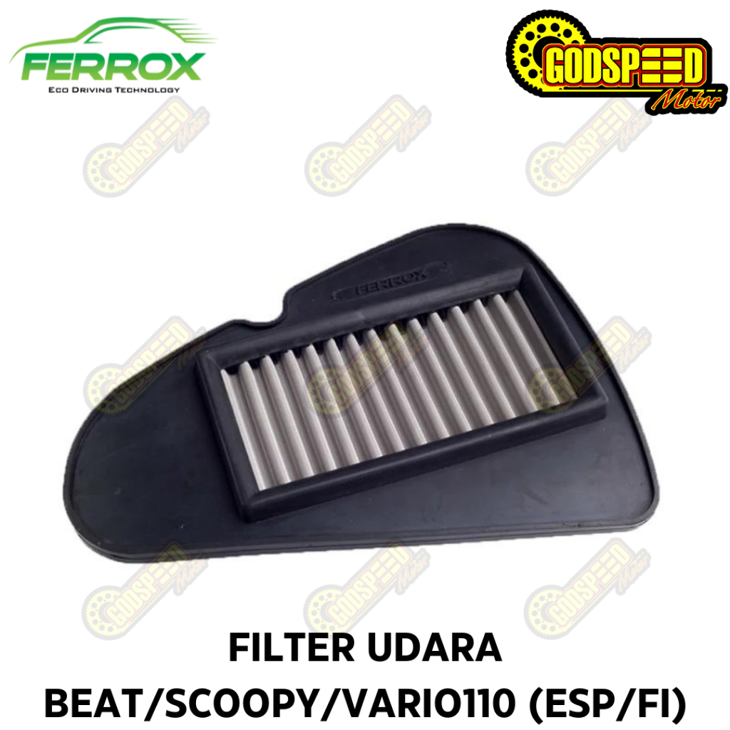 FERROX FILTER UDARA STAINLESS BEAT / SCOOPY / Vario110 Fi ESP