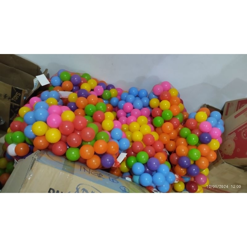 oketoys KHUSUS KURIR INSTAN mainan mandi bola mainan bola mandi bola warna warni isi 100 bola jaring