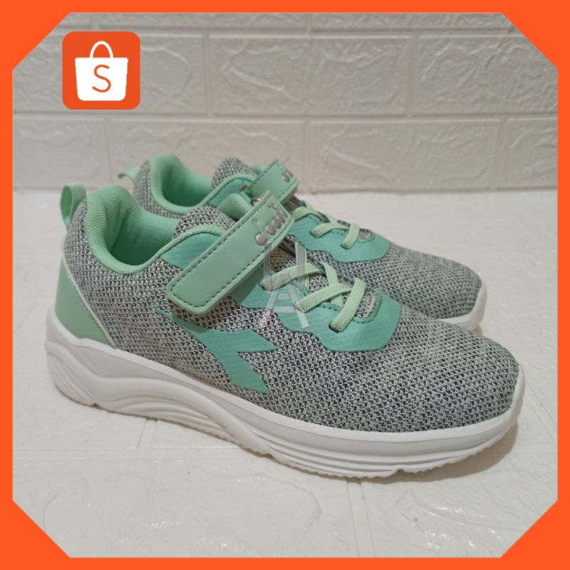 Sepatu Anak Dia Dora Hijau Mint Original