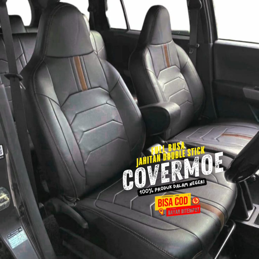 SARUNG JOK MOBIL DATSUN GO+ PANCA BAHAN OSCAR GRADE A 3 BARIS FULL BUSA