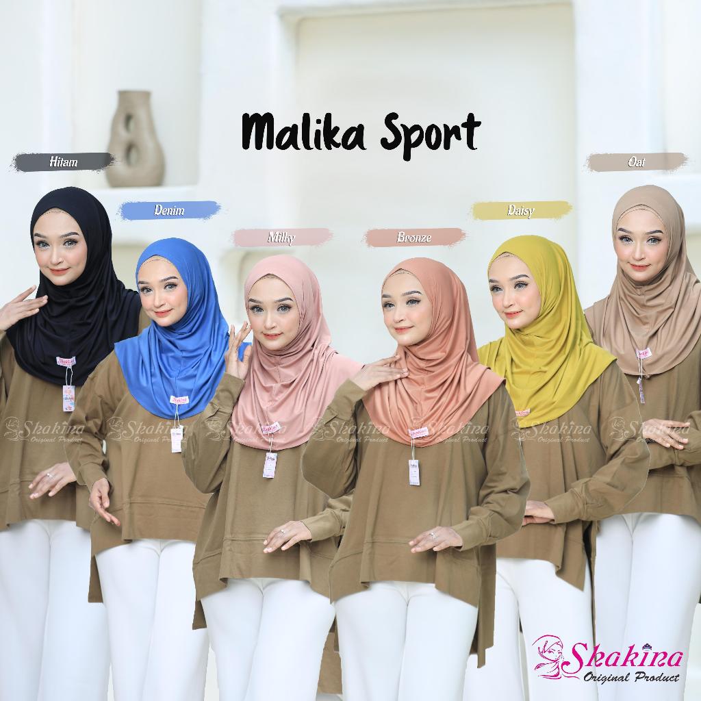 Hijab bergo instan Malika sport original Shakina hijab