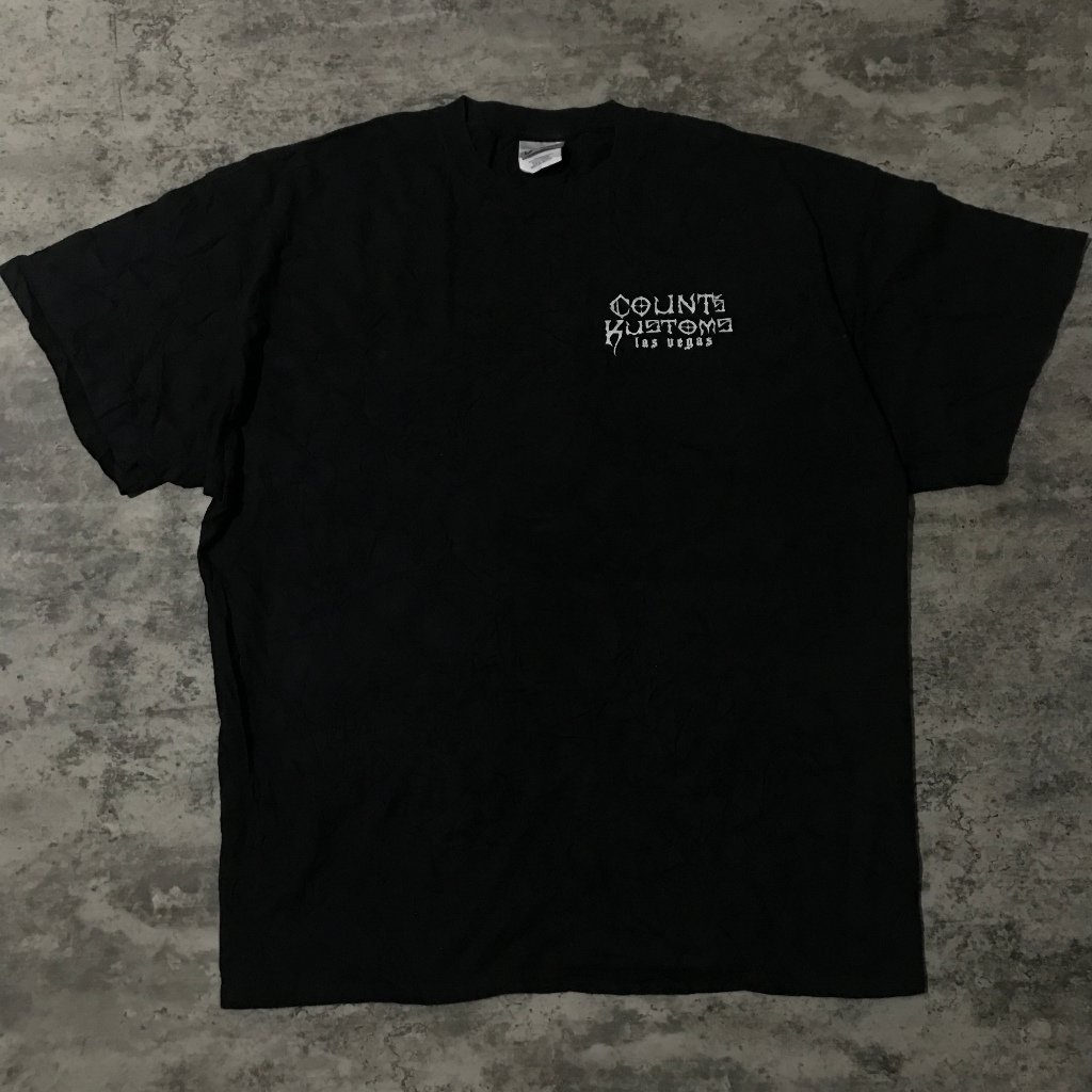 Kaos Counts Kustoms Port and Company Hitam Keren Besar Spesial