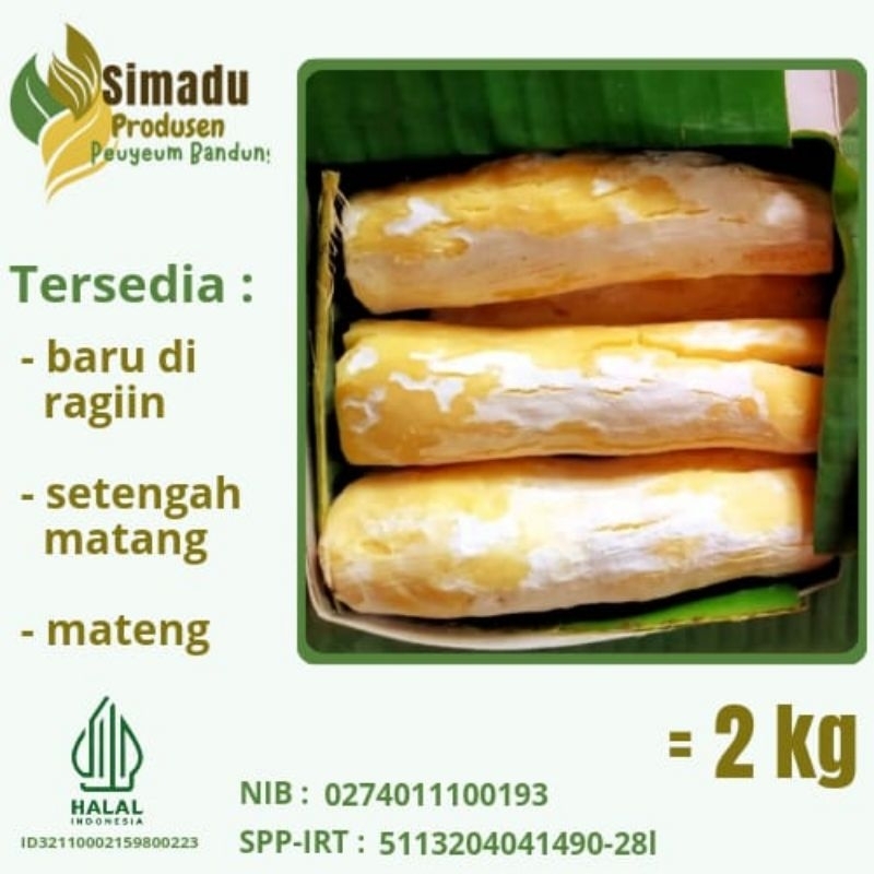 

Tape singkong peuyeum bandung 2kg oleh oleh khas bandung