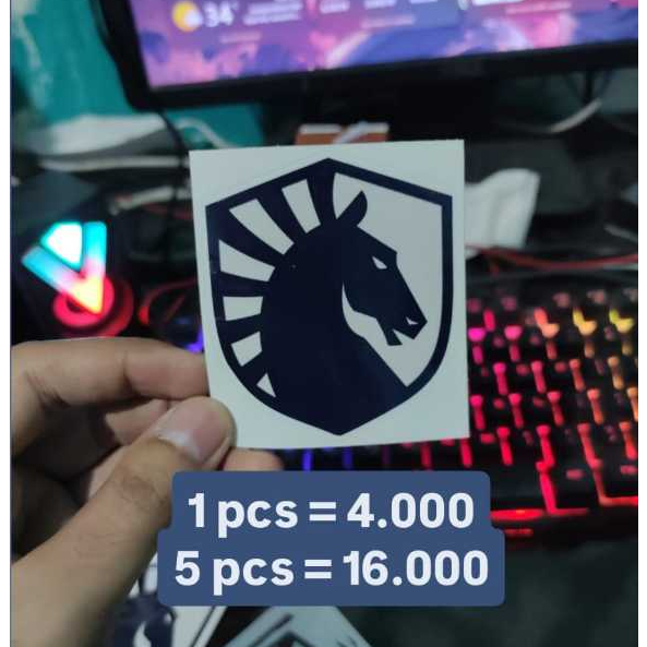 STIKER ESPORTS RRQ TEAM LIQUID LOGO MLBB FF PUBG UNTUK CASE HP/LAPTOP/HELM DLL