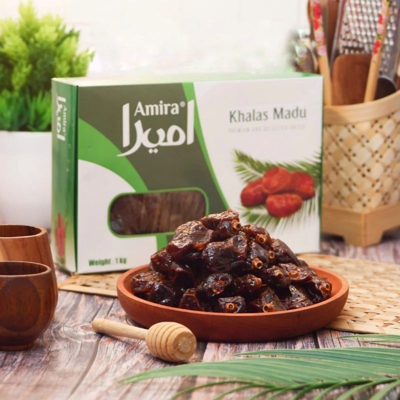 

Kurma Khalas Madu 1KG Amira buah kurma Halal Lezat