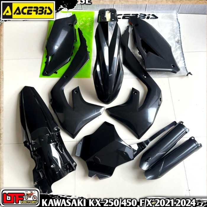 KAWASAKI KX - KXF 250 300 450 F X XC ENDURO 2021 2022 2023 2024 - ACERBIS COMPLETE PLASTIK KIT - COV