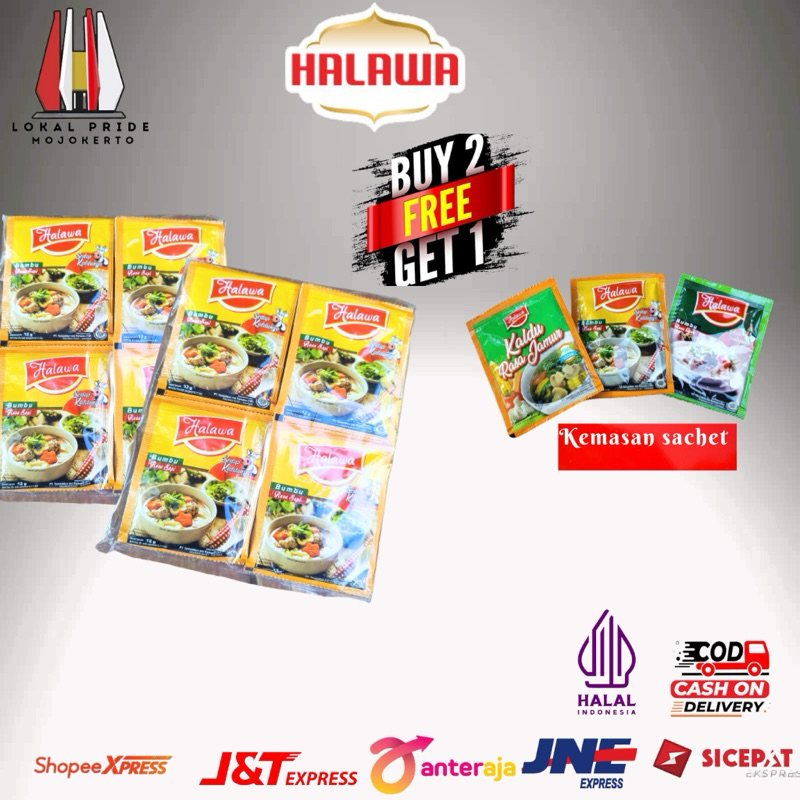 

halawa 12g kemasan per pack bumbu penyedap promo spesial