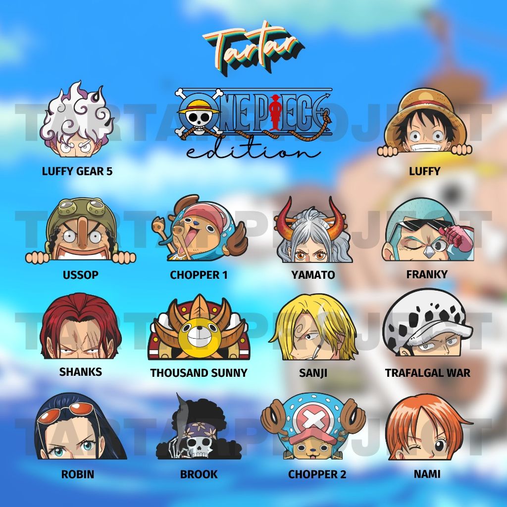 

Sticker Vinyl - Peeker Anime One Piece Series