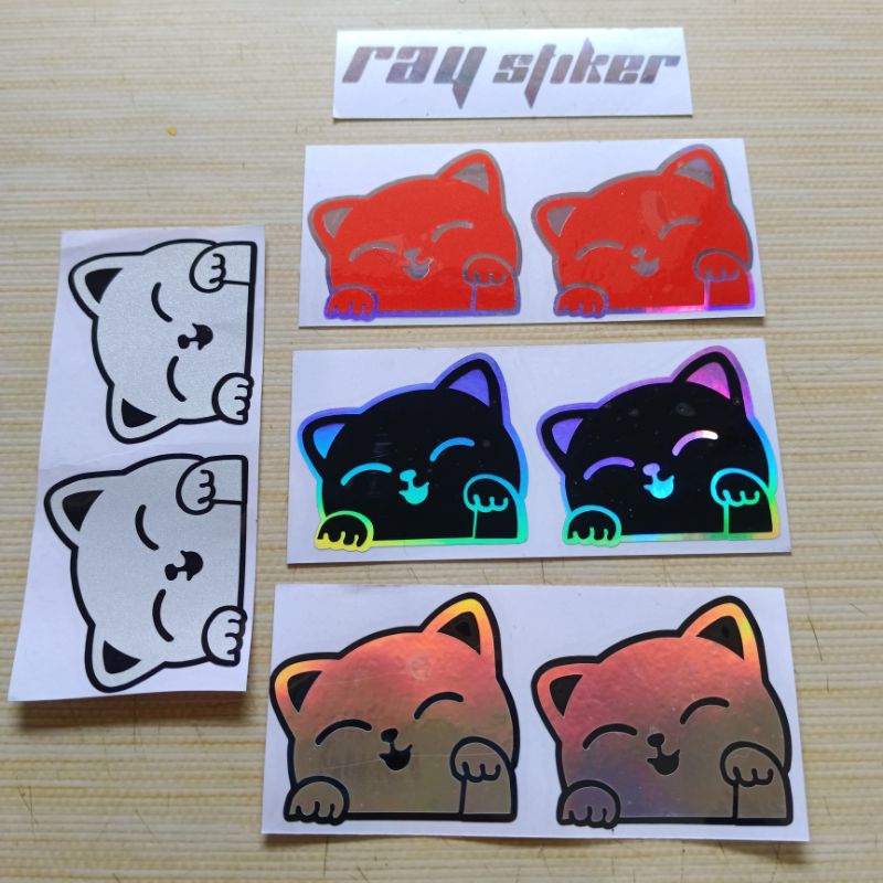 STIKER CUTTING GAMBAR LUCU KUCING