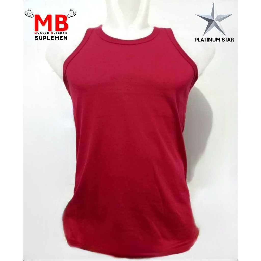 Singlet Gym Kaos Dalam Pria Laki-Laki Fitness Laki Olahraga Fitnes Susu Whey Protein Isolate Mass Ga