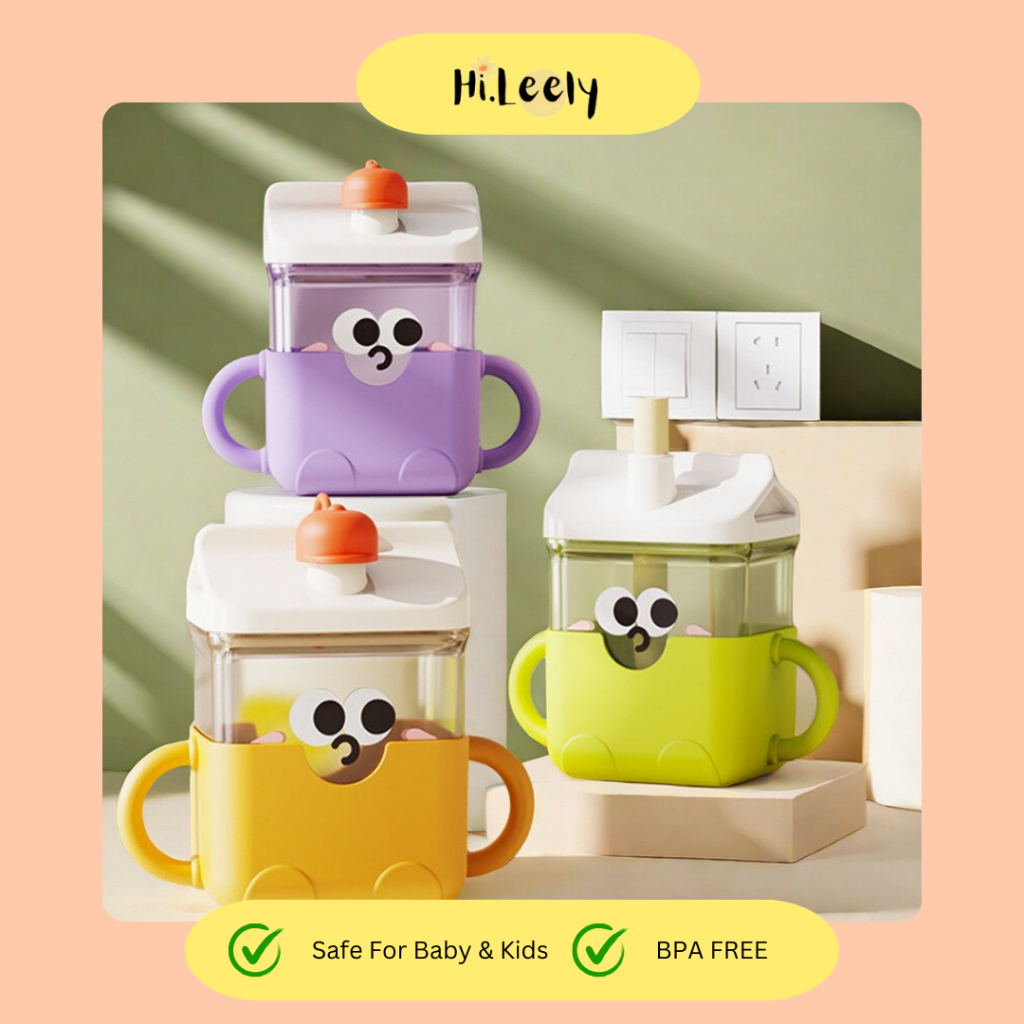 TRAINING CUP ANAK 350ML BABY SAFE BPA FREE BOTOL MINUM SEDOTAN CANGKIR ANAK KARAKTER