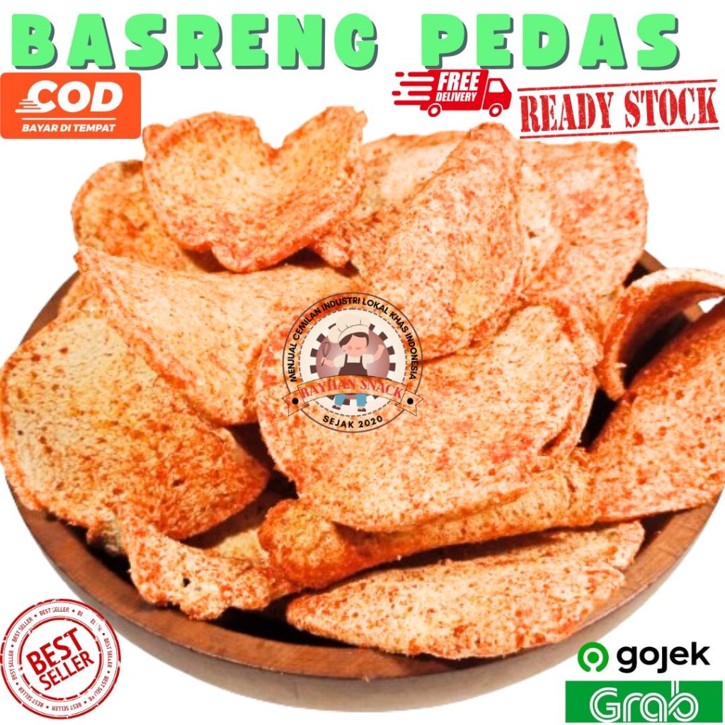 

Basreng Pedas 100gr Keripik Basreng Bulat Basreng Stik Pedas Daun Jeruk