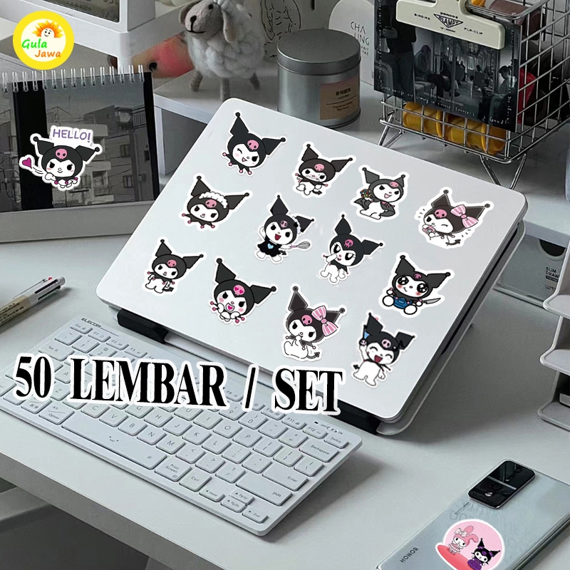 

[50 Pcs]Stiker Timbul Kuromi Cute Stiker Lucu Pack Decal Vinyl Stiker Anti Air - Sticker Buku Stiker Gitar Journal Koper Stiker Casing Hp