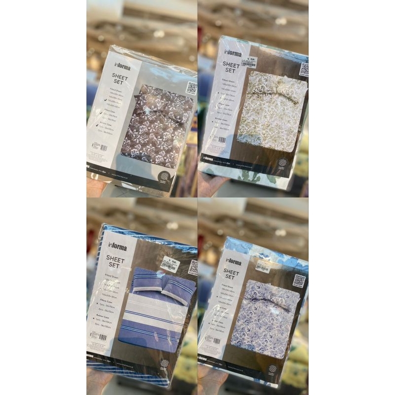 Informa sprei sheet set microfiber katun