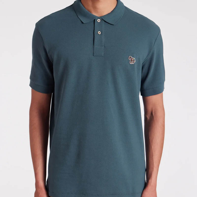 authentic paul smith zebra polo blue