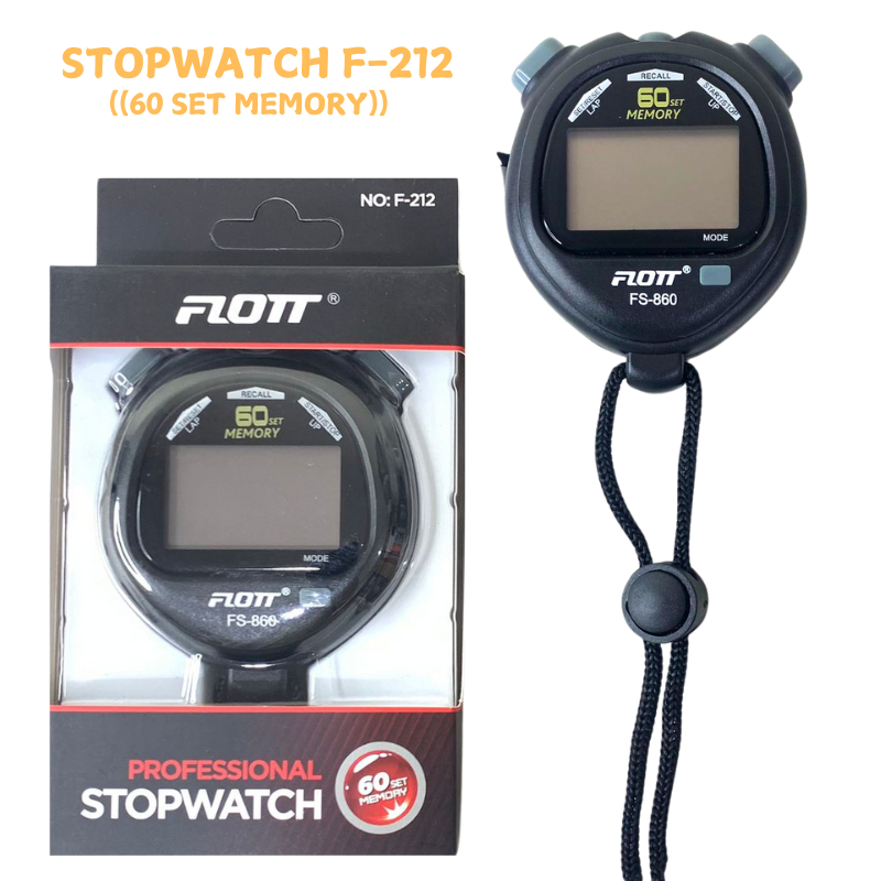 STOPWATCH DIGITAL MULTIFUNGSI OLAHRAGA / 10 30 60 200 100 SET MEMORI