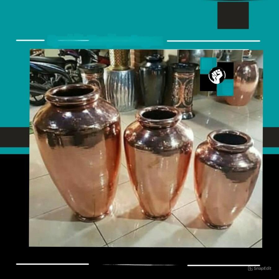 JUAL BERBAGAI MACAM VAS, POT, GUCI BAHAN TEMBAGA DAN KUNINGAN HANDMADE