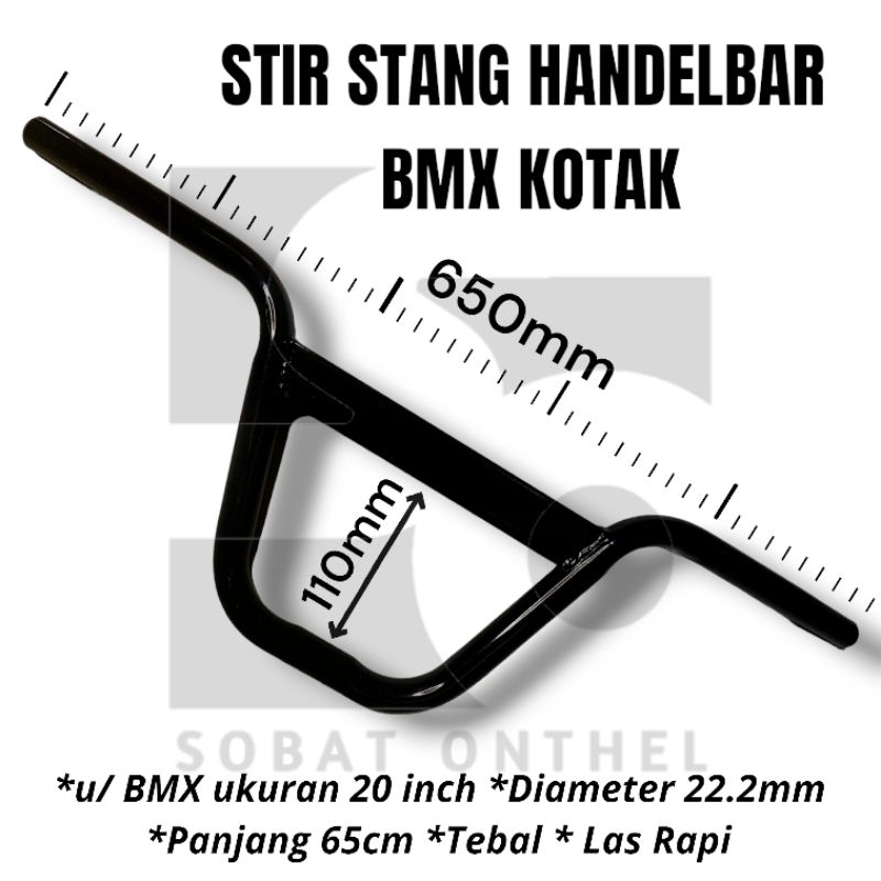 Stang Stir Handelbar BMX 20 Kotak Besar Tebal