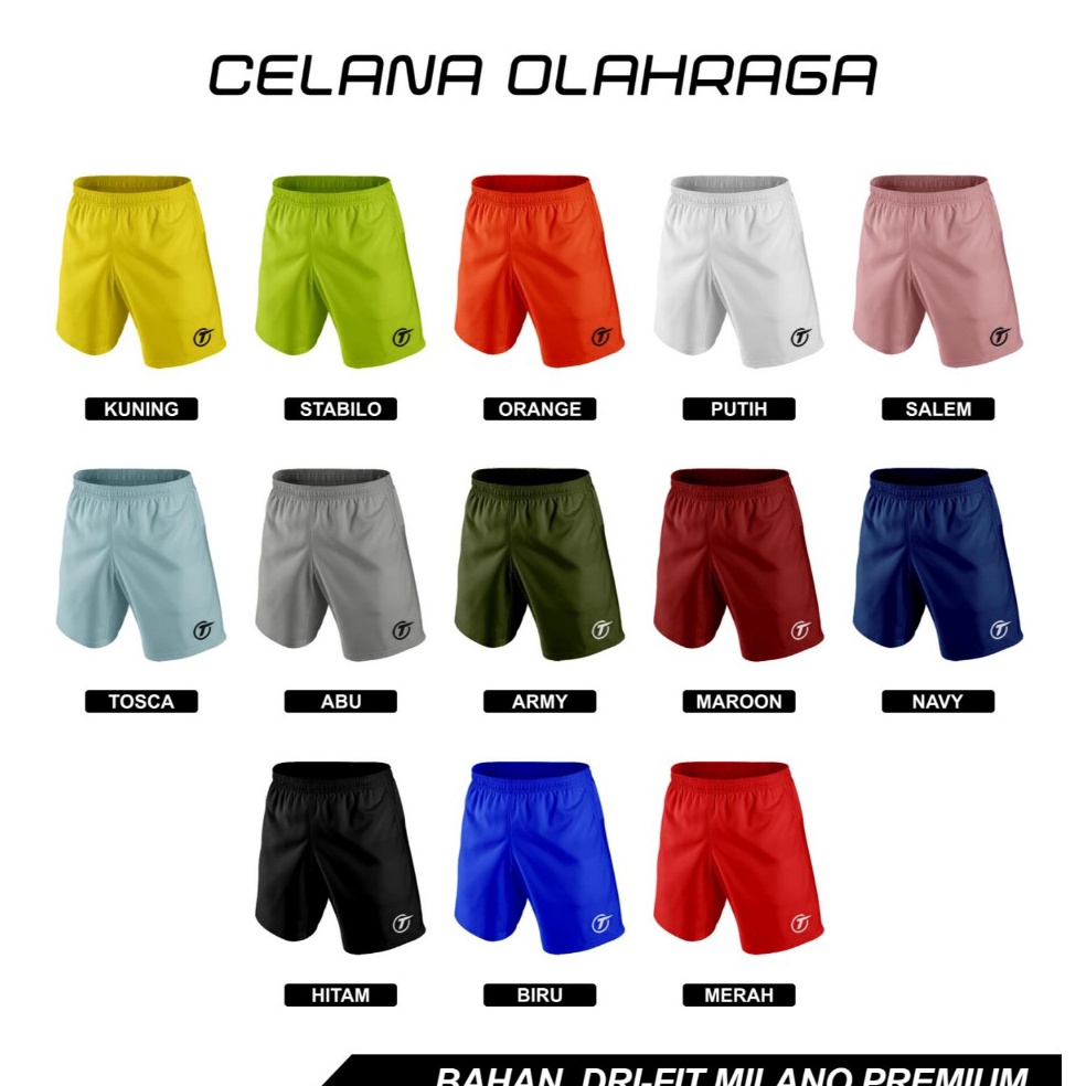 Update Baru CELANA POLOS THIAGO  CELANA SEPAK BOLA  CELANA FUTSAL  SHORT PANTS  SPORT  CELANA OLAHRA