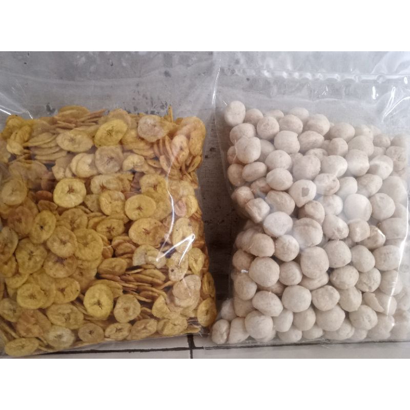 

mix 1kg keripik koin manis+kerupuk bakso ikan