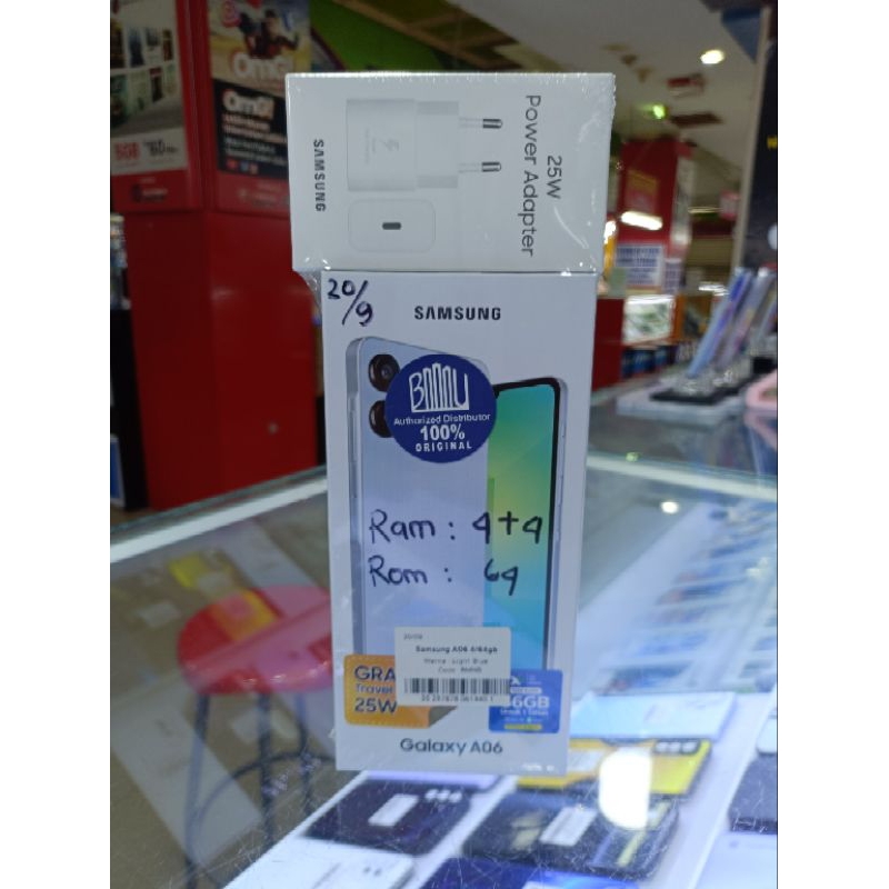 SAMSUNG A06 RAM 4/64GB BARU GARANSI RESMI