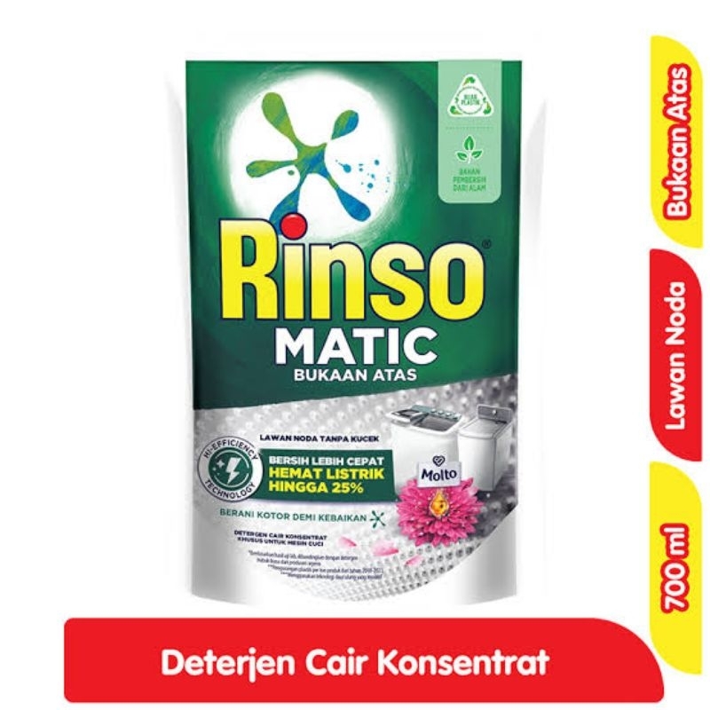 Rinso Matic 700 ml • Detergent Cair | Detergent Matic |