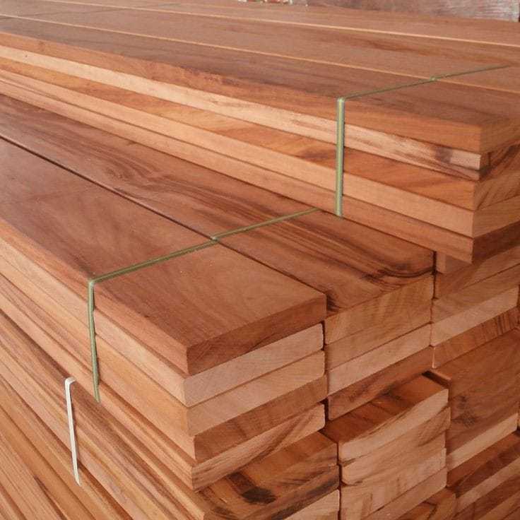 Papan kayu mahoni 2 × 20 × 200 cm halus/amplas Mahoni asli jawa