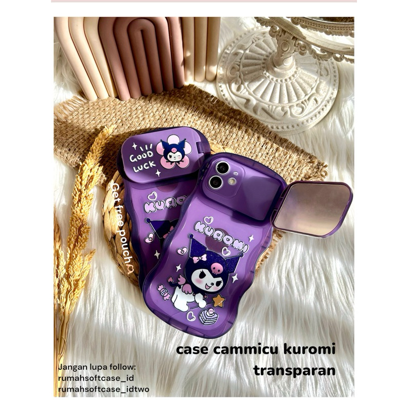 CUCI GUDANG Case Cammicu Kuromi Transparan for ip XR  XSmax 13 Pro