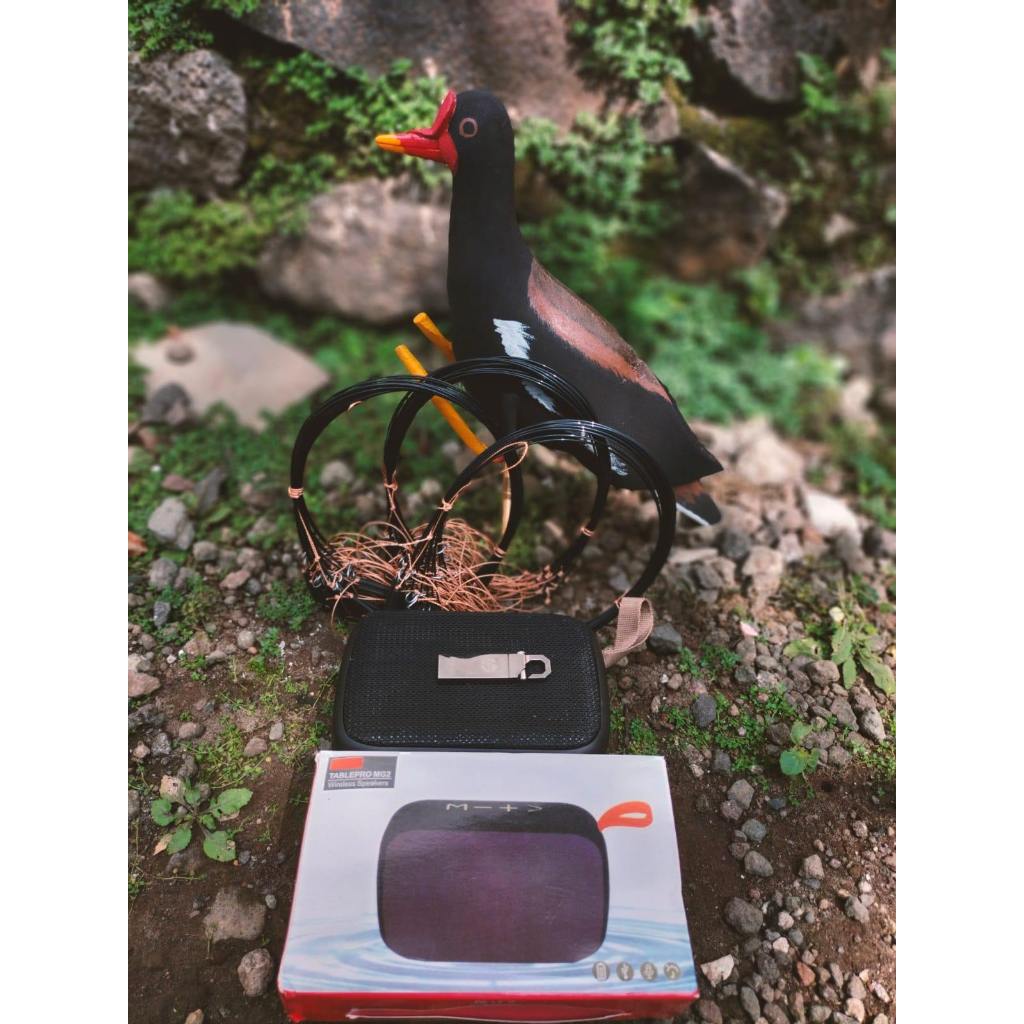 3 IKAT TALI RACIK JERAT BURUNG MANDAR BATU + PATUNG JONTROT MANDAR  + MUSIKBOX MP3