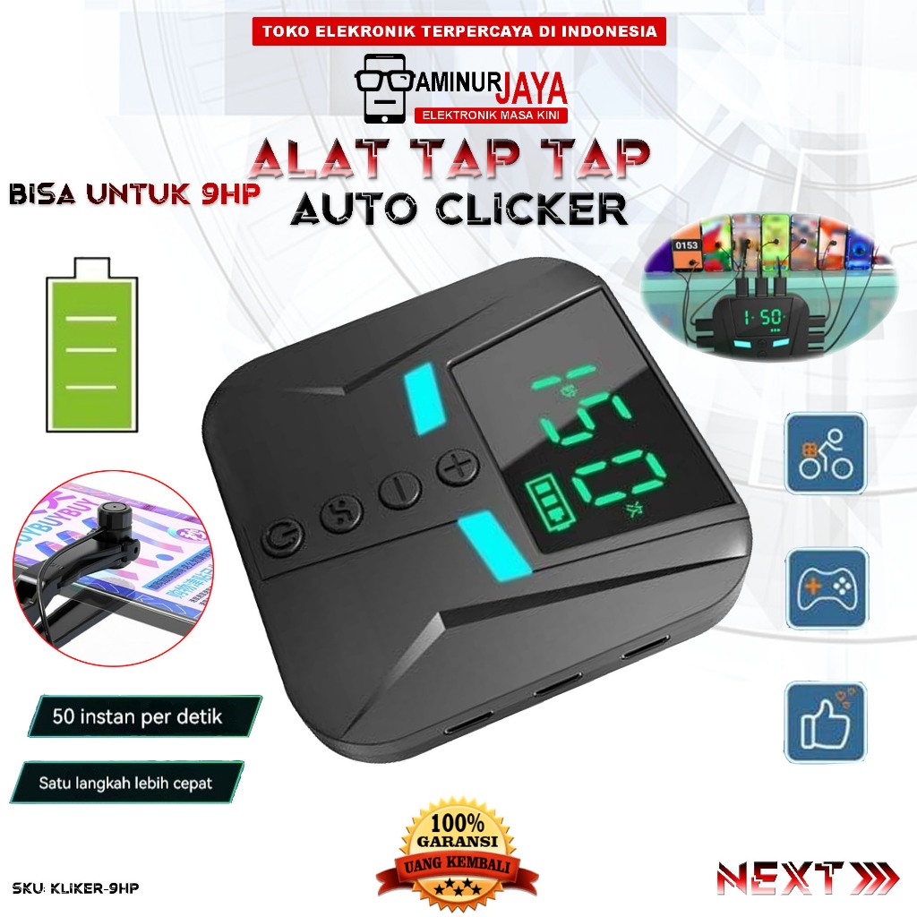 Auto Clicker Alat Tap Tap Layar untuk Smart Phone Multifunctional USB Clickers Layar Ponsel Klik Oto