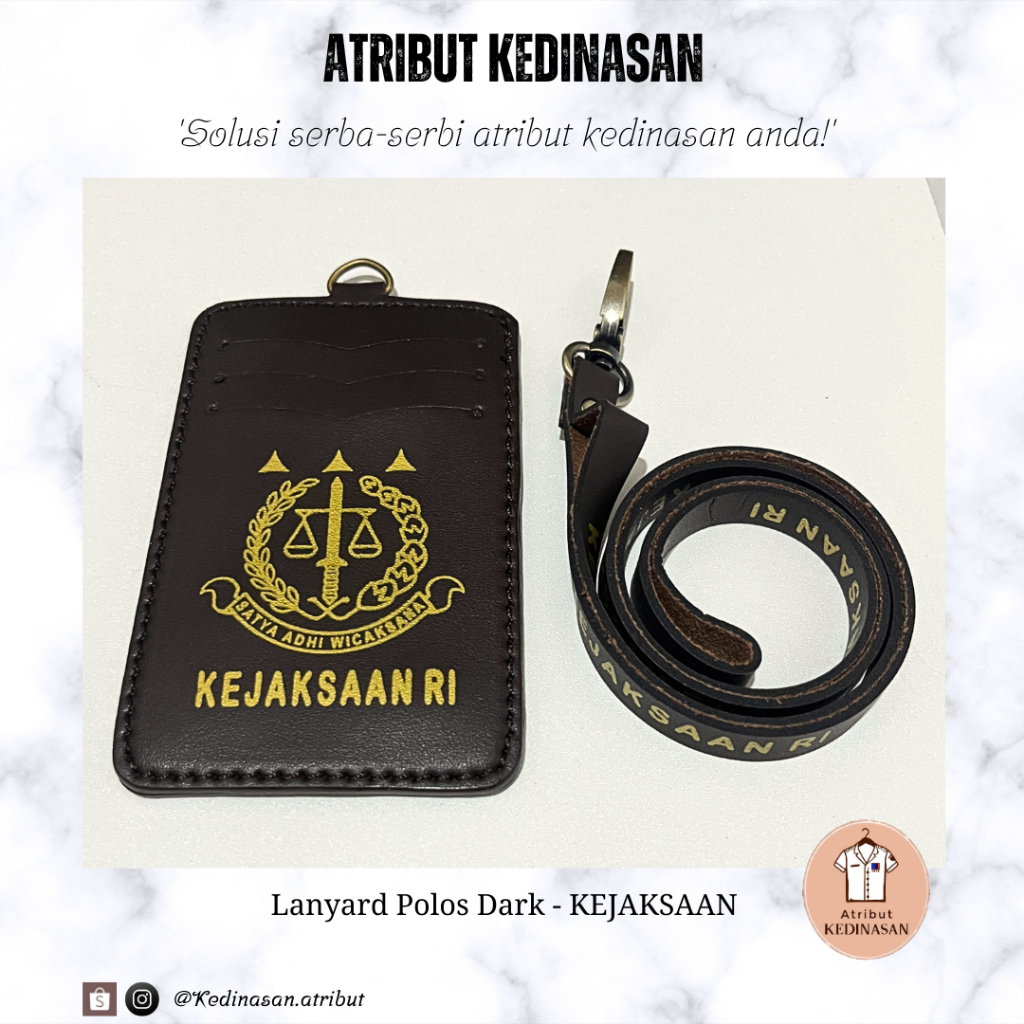 

Tempat ID Card Kejaksaan Custom lanyard