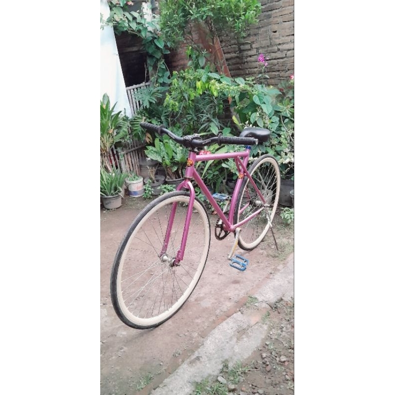 sepeda fixie ukuran 26 bekas normal siap pakai