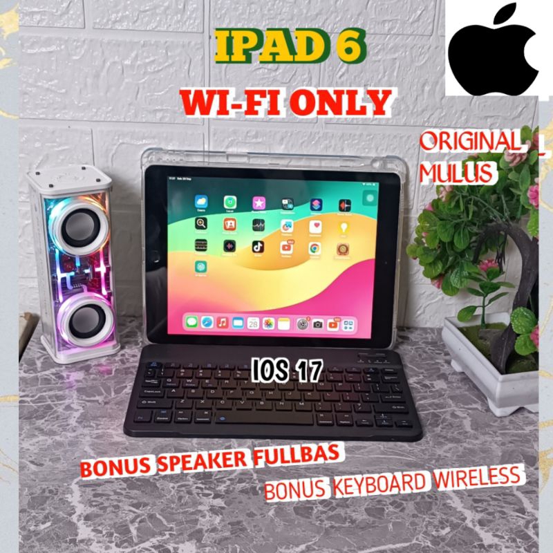 PAKET LENGKAP IPAD 6/128GB  | WIFI ONLY | SECOND ORIGINAL